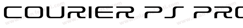 Courier PS Pro Bold字体转换